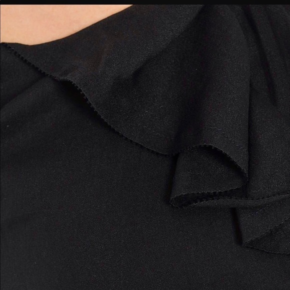 HUGO BOSS Orange Amirella Silk Blend Zip Back Black Dress Long Sleeve Size 8 - Picture 4 of 16